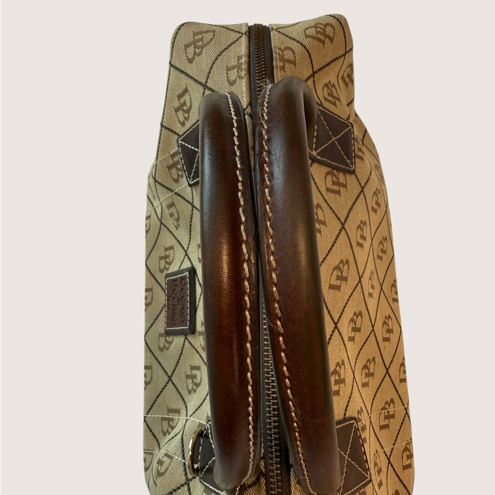 Dooney & Bourke Signature Canvas Small Duffle Limited Edition Leather/Canvas - Picture 14 of 16